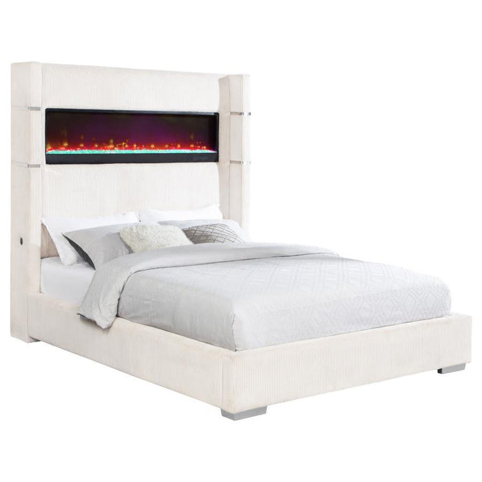 Tisdall - Upholstered Fireplace Bed