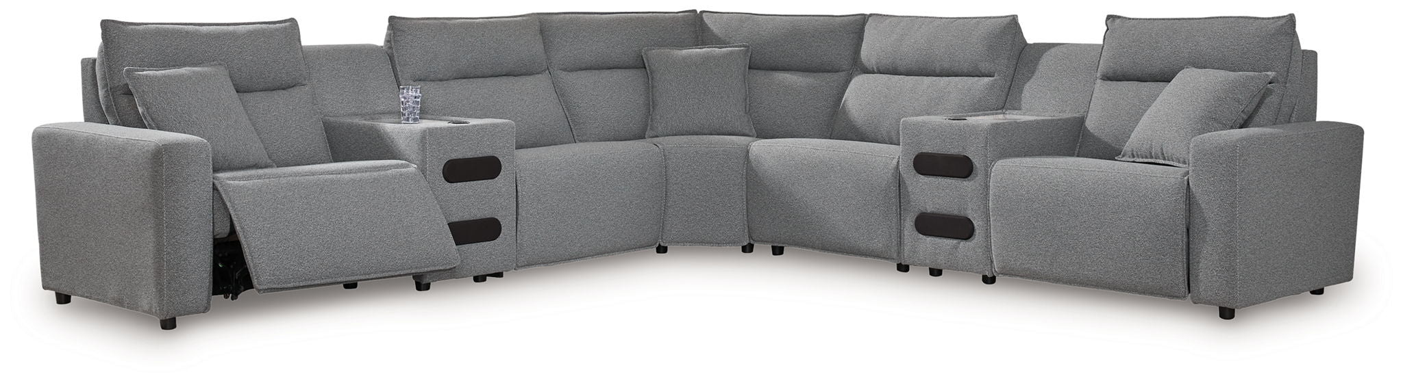 ModMax II - Salt And Pepper - Reclining Sectional
