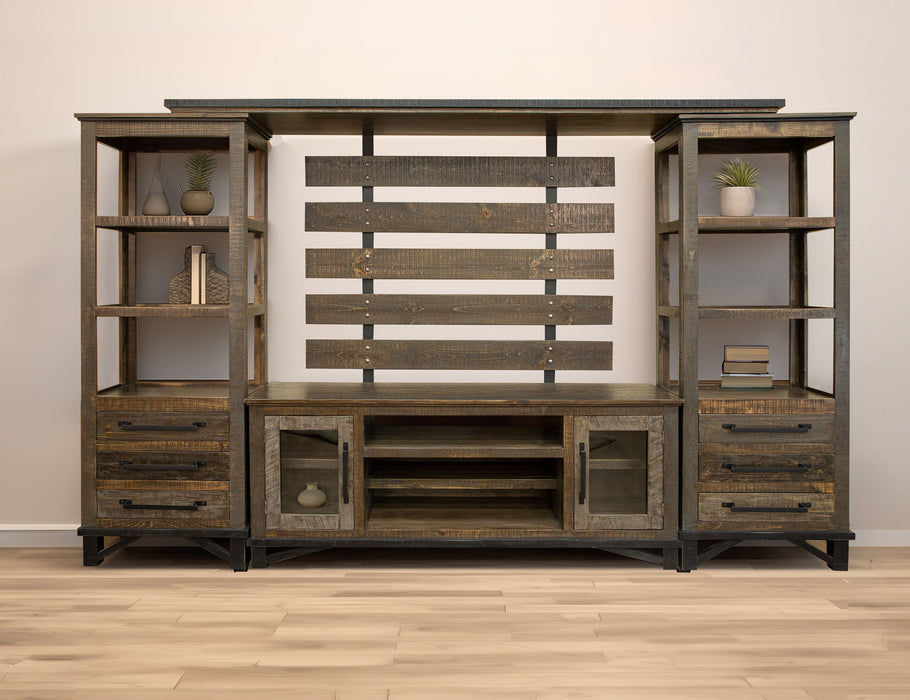 Loft Brown - TV Stand / Wall Unit - Two Tone Gray / Brown