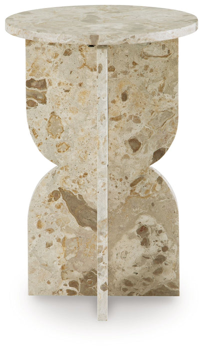 Treygan - Accent Table - Beige