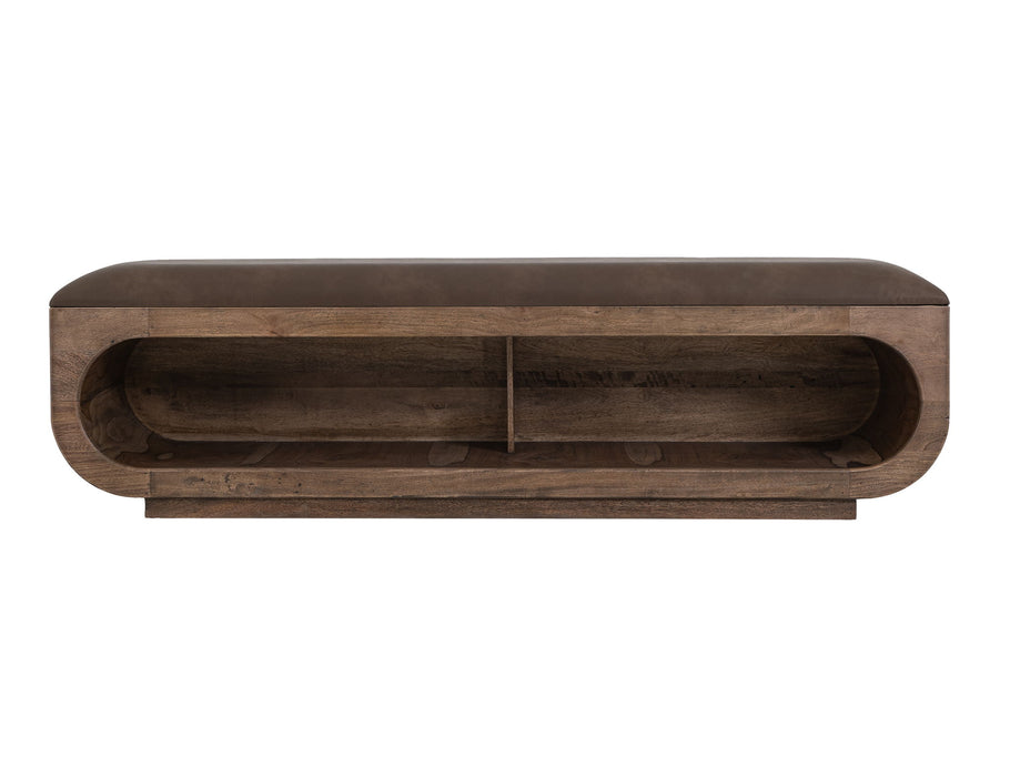 Balam - Wooden Bench With A Cushioned Seat