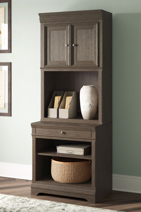 Janismore - Bookcase - Weathered Gray
