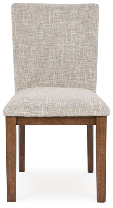 Kraeburn - Dining Upholstered Side Chair (Set of 2) - Beige / Brown