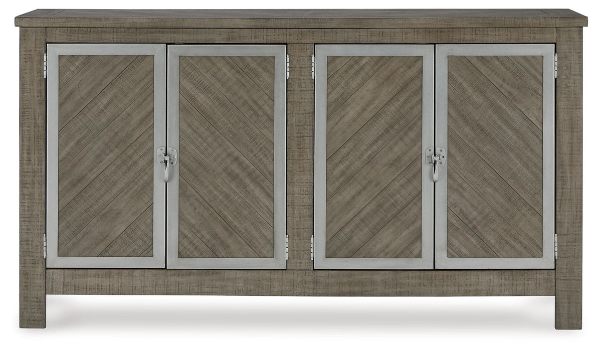 Krystanza - Dining Room Server - Weathered Gray