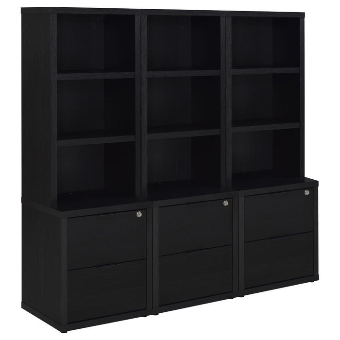 Westpark - 3 Piece Wall Unit Bookcase Set With USB