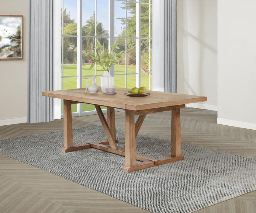 Middleton - 106" Extension Leaf Dining Table - Natural Brown