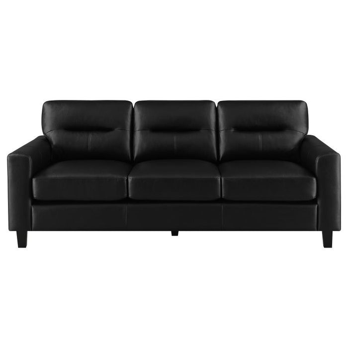 Scotland - Faux Leather Upholstered Sofa Set