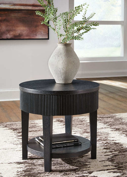Marstream - Round End Table - Black