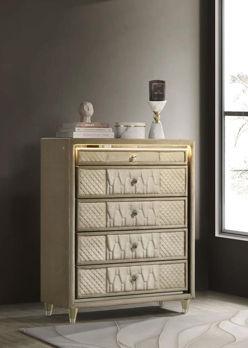 Lorient - 5-Drawer LED Chest of Drawers