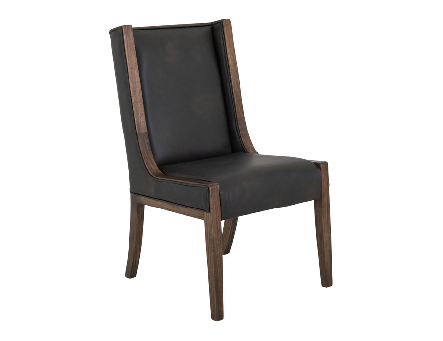 Walnut - Upholstered Chair (Set of 2) - Brown/Black