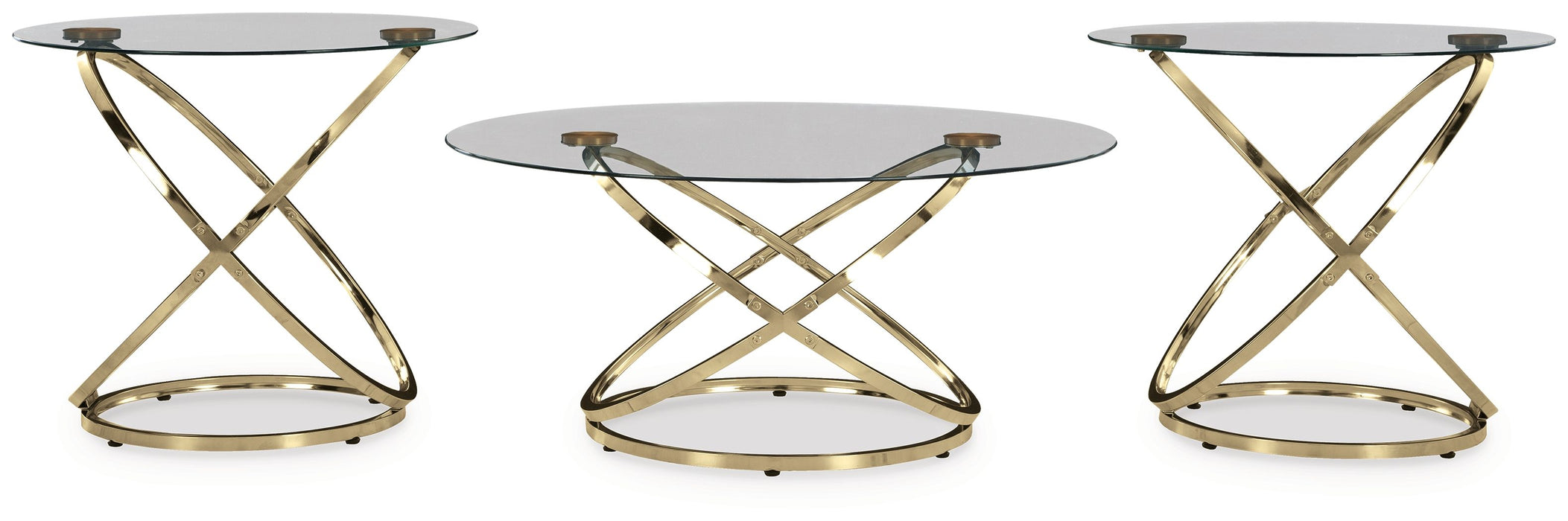 Crimonti - Occasional Table Set (Set of 3) - Champagne