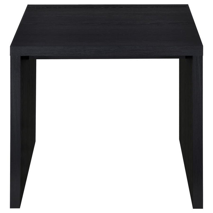 Knapp - Engineered Wood Square Side End Table - Black
