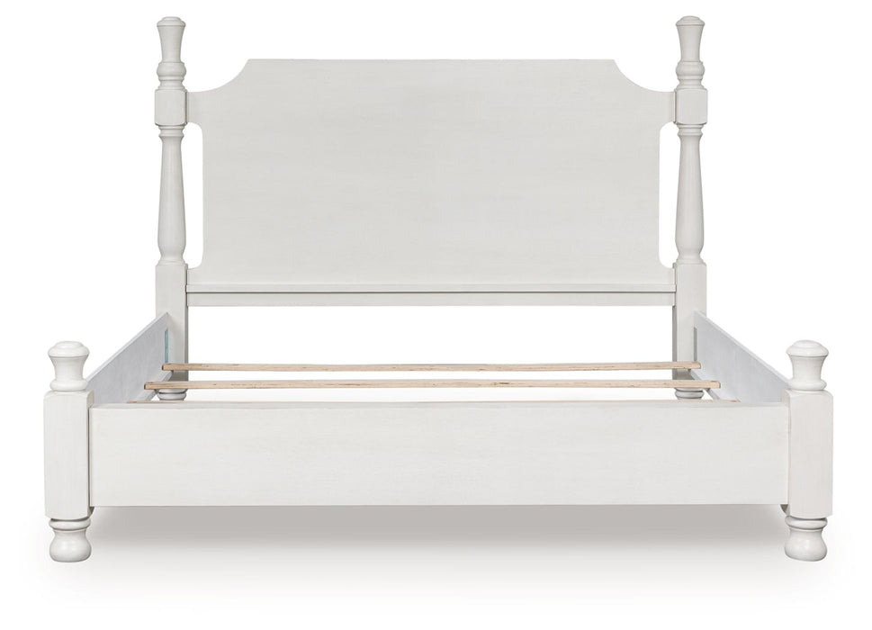 Rowlenstown - Poster Bed - Antique White