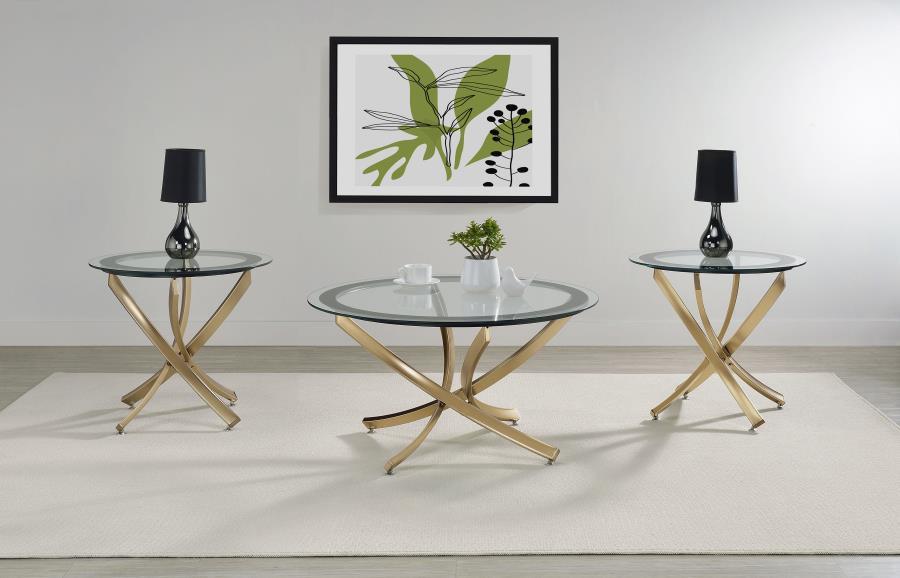 Brooke - Round Coffee Table Set