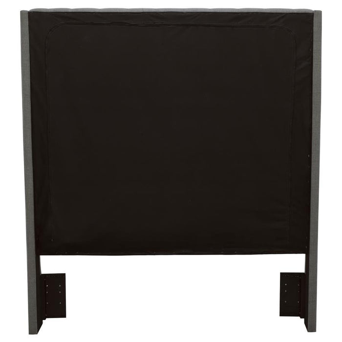 Camille - Upholstered California King Panel Headboard - Gray