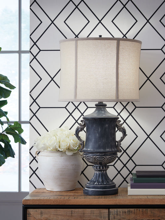Morvanford - Poly Table Lamp - Antique Black