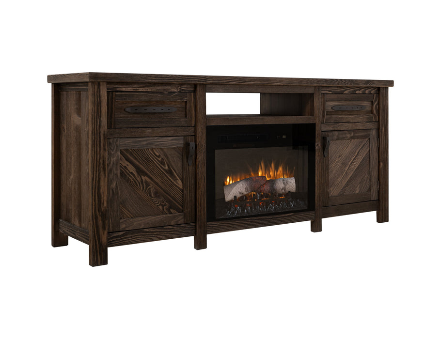 Dutton - Electric Fireplace - Rookwood Brown