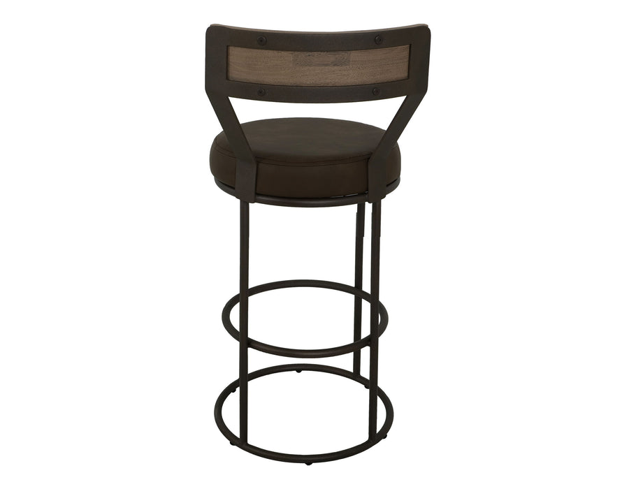 Xel-Ha - 30" Upholstered Barstool - Dark Chocolate