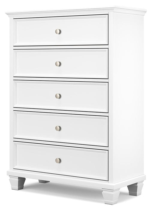 Fortman - Five Drawer Chest - White