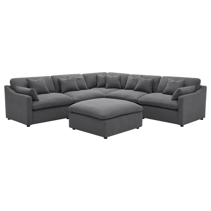 Hobson - Upholstered Modular Sectional Sofa With Ottoman