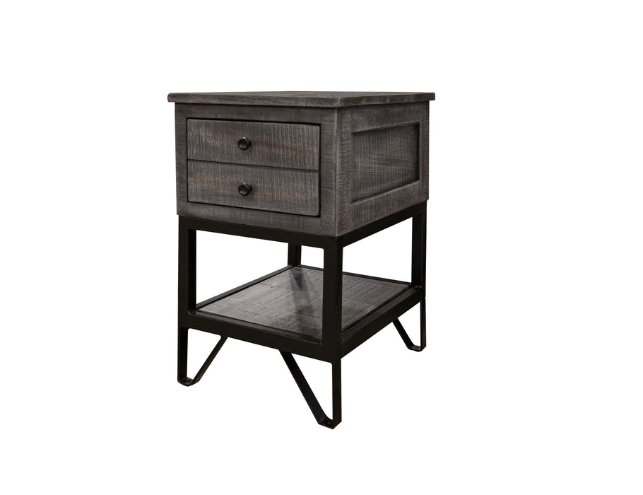 Moro - Chairside Table - Two Tone Warm Gray