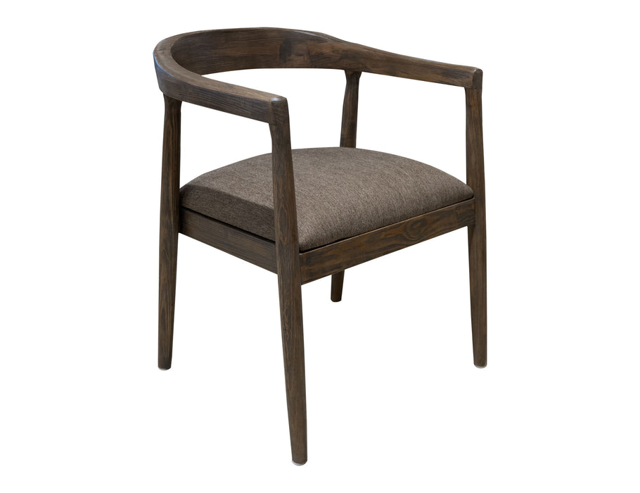 Natural Teca - Wooden Armchair - Quartersawn Oak / Marooned Brown