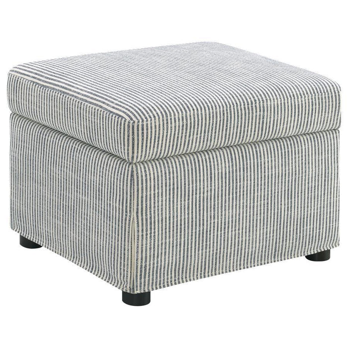 Winter - Upholstered Hydraulic Lift Top Storage Ottoman