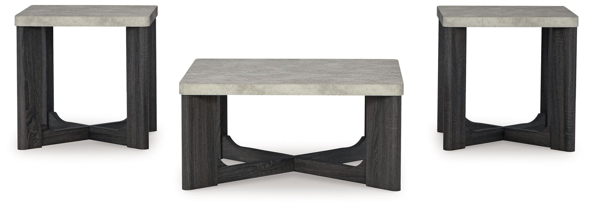 Sharstorm - Two-tone Gray - Occasional Table Set (Set of 3)