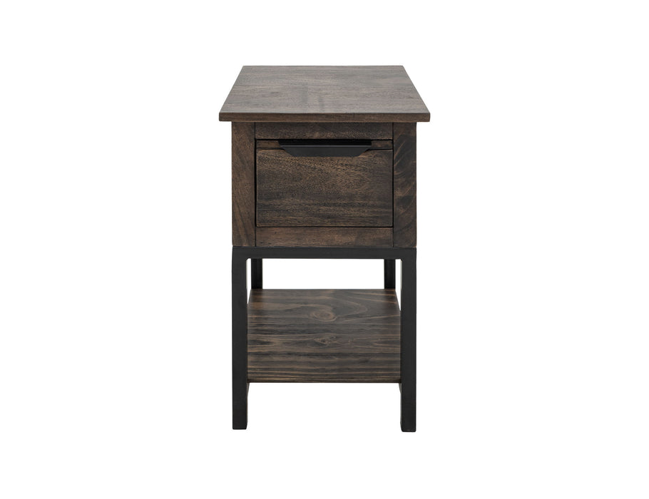 Mita - Chairside Table - Cedar Brown