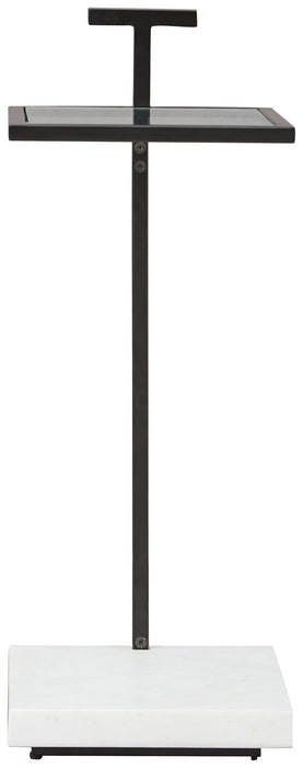 Mannill - Accent Table - Black / White
