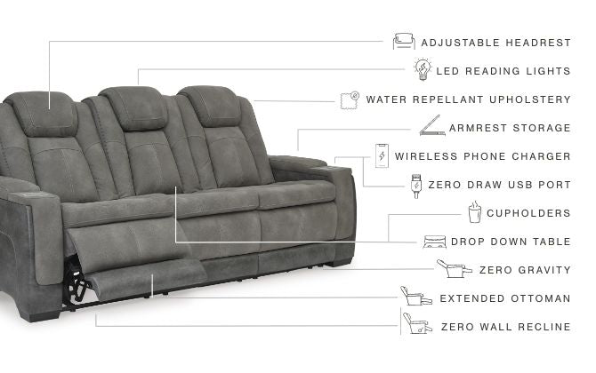 Next-Gen DuraPella - Power Reclining Sofa