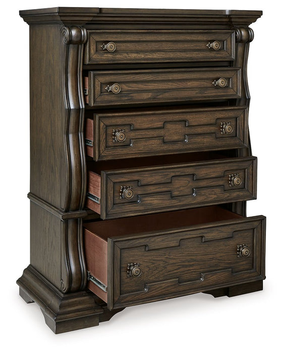 Maylee - Dark Brown - Five Drawer Chest