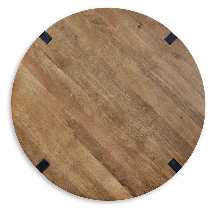 Hanneforth - Round Cocktail Table - Brown