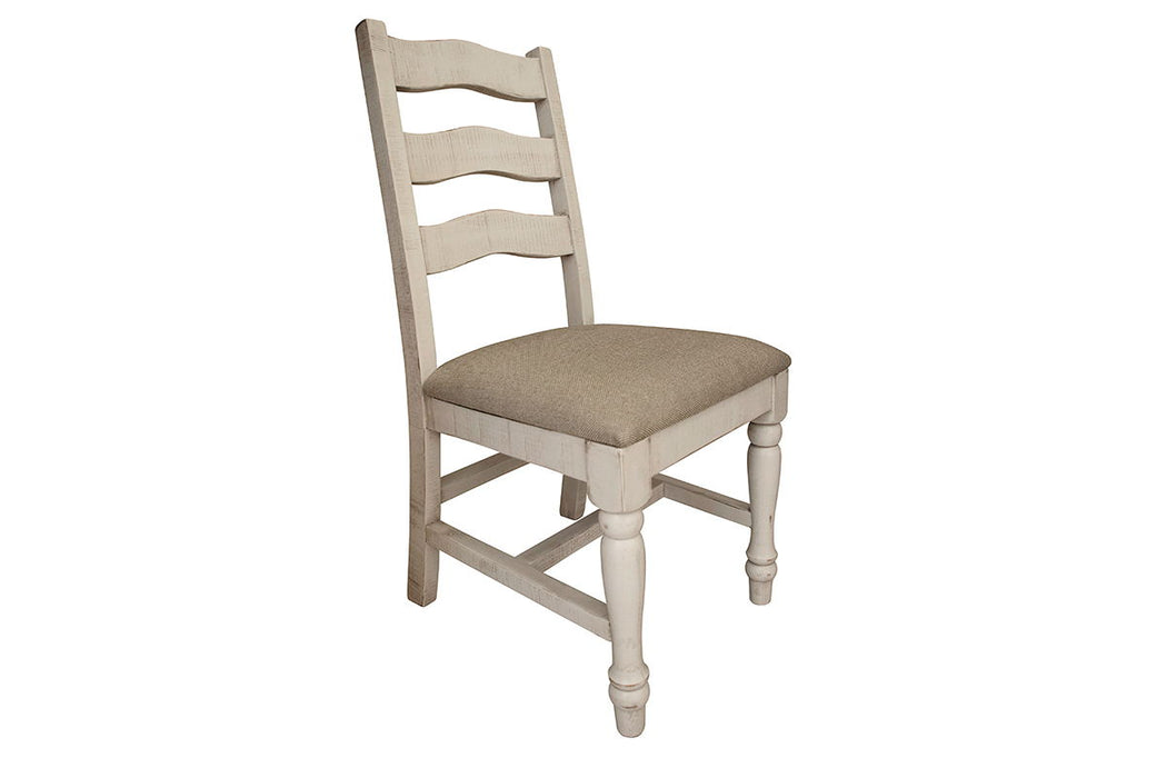 Rock Valley - Chair With Fabric Seat (Set of 2) - Off White